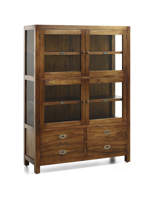 Vitrina Star 4 cajones y 4 puertas 115x40x155 Ref. 1046/30133 Moycor