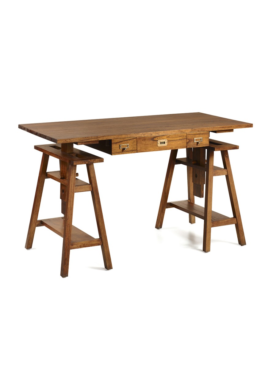 Escritorio Star 3 cajones 152x70x78-98 Ref. 1046/30146 Moycor