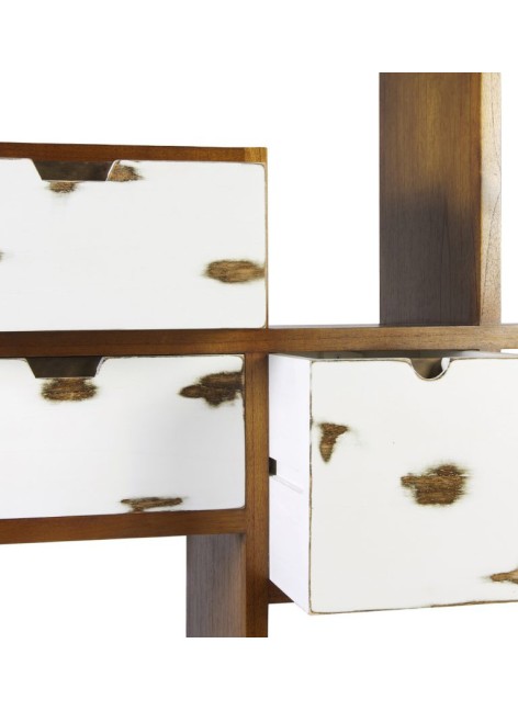 Libreria Nordic 4 cajones y 8 huecos 120x35x180 Ref. 1046/310006 Moycor 2