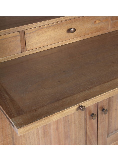 Libreria Kaki 3 cajones, 2 puertas y escritorio 100x40x200 Ref. 1046/313009 Moycor 2