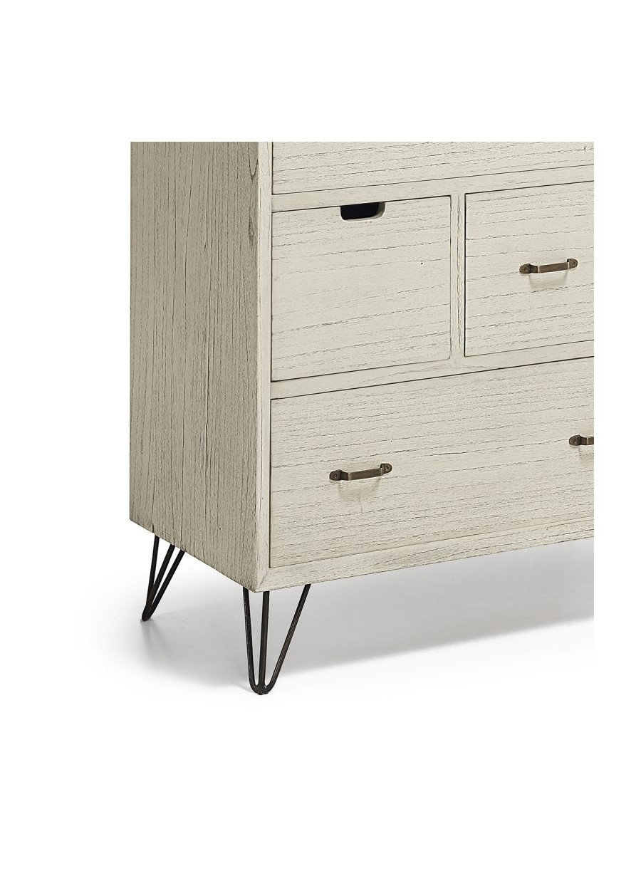 Cómoda Muria 3+3 cajones 110x45x100cm