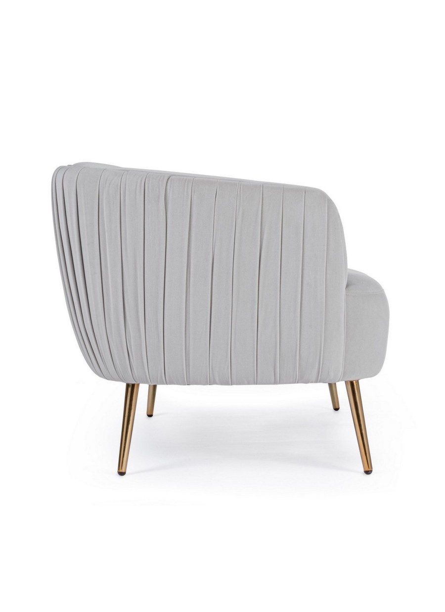 Sofá (2P) Linsay Gris Claro 129x80x74