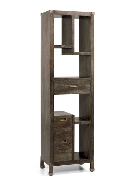 Libreria Industrial 3 cajones y 5 huecos 55x40x190 Ref. 1046/306009 Moycor