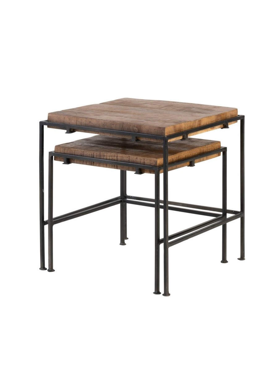 Set mesa auxiliar Zaid madera...