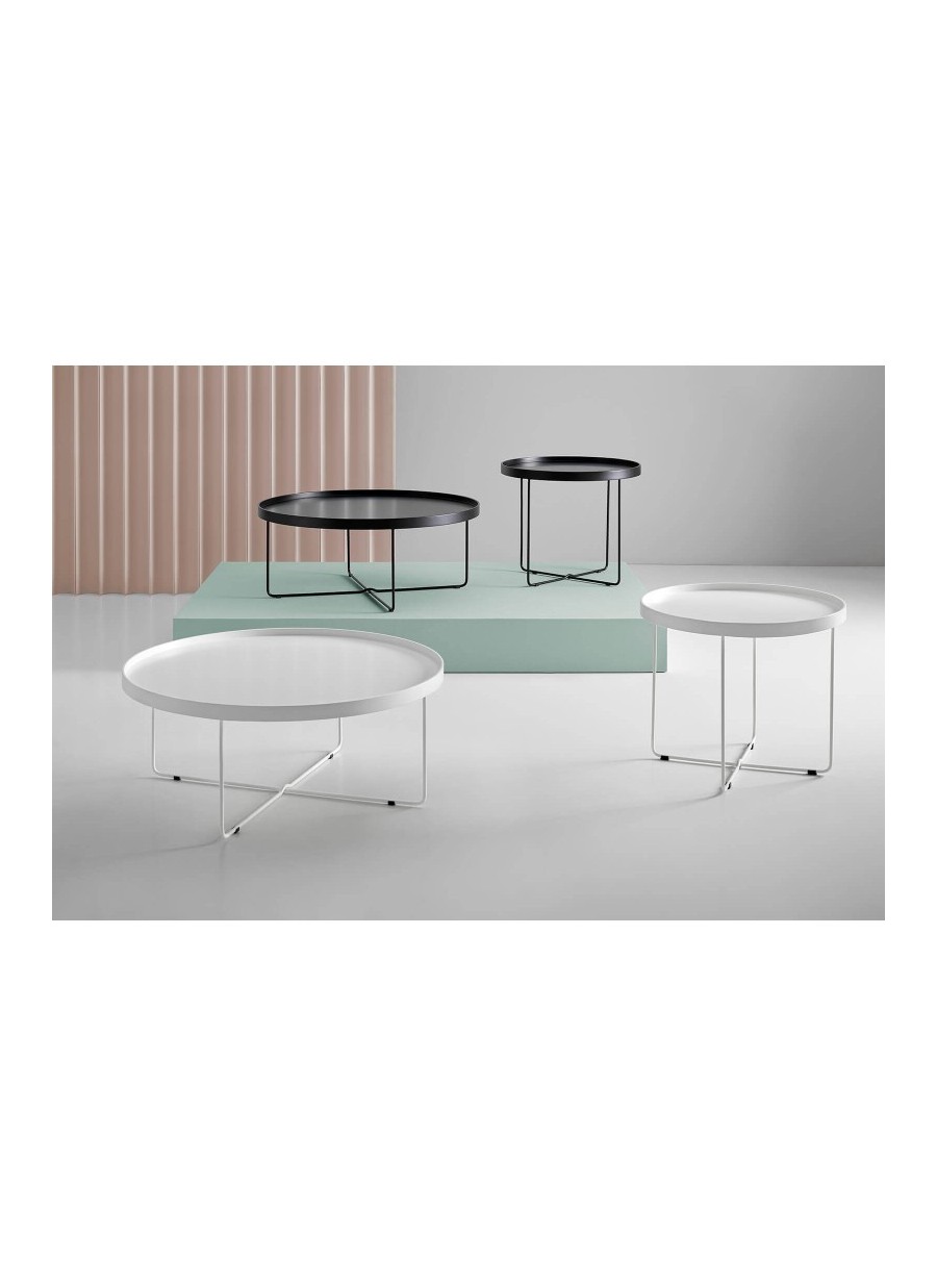 Mesa centro Bruno blanco 90x90x44...