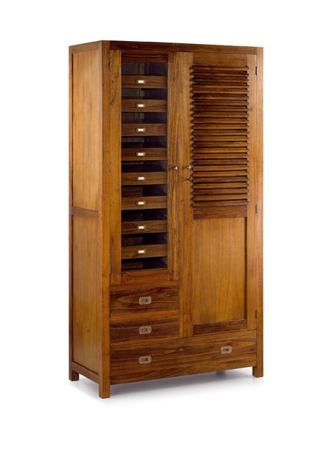 Armario Star Persiana 2+1 Cajones y Zapatero Interior 108X50X200 Ref. STAR 30188 Moycor