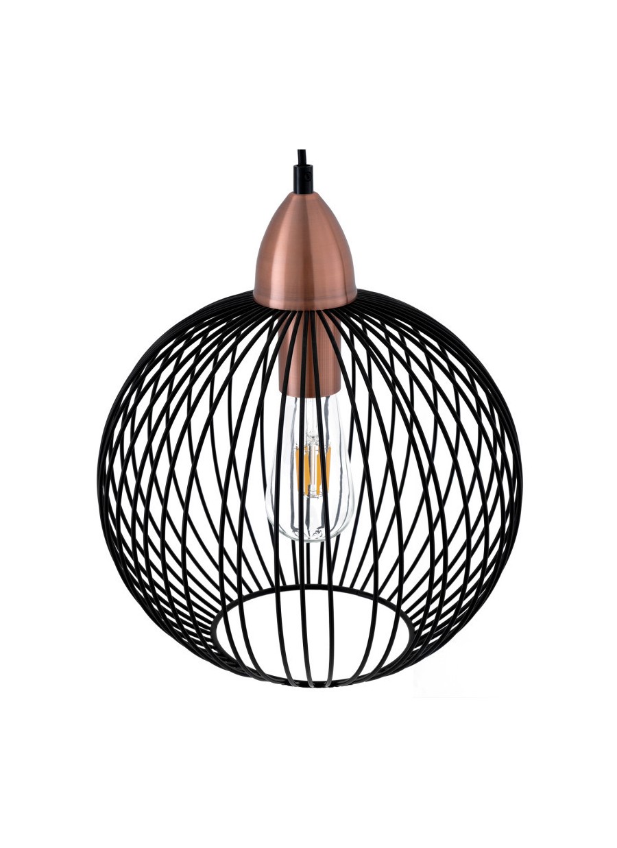 Lámpara techo Tibi negro 30x30x150 