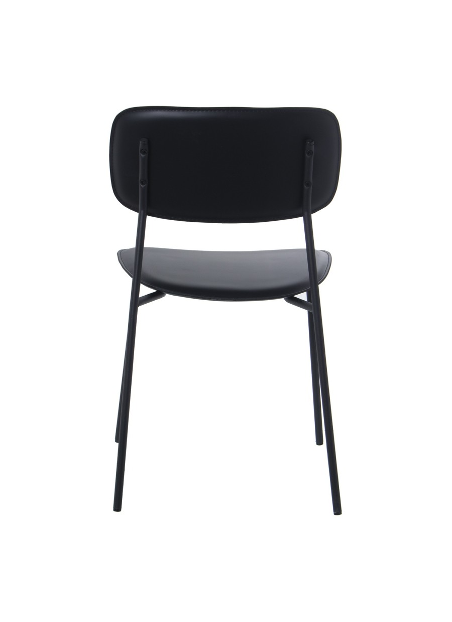 4 sillas Reco negro 43x48x78 cm