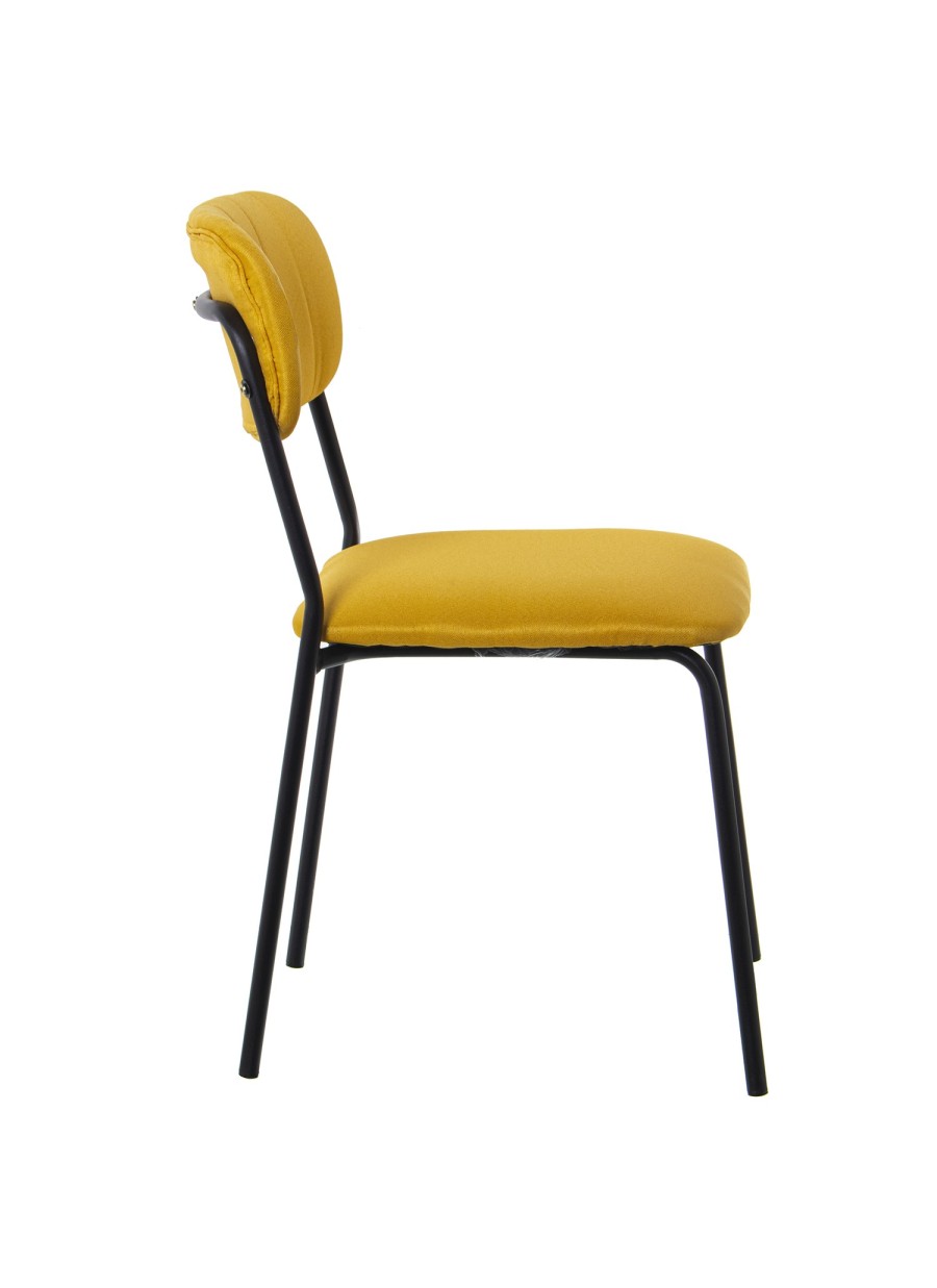 4 sillas Malosi Tapizado mostaza...