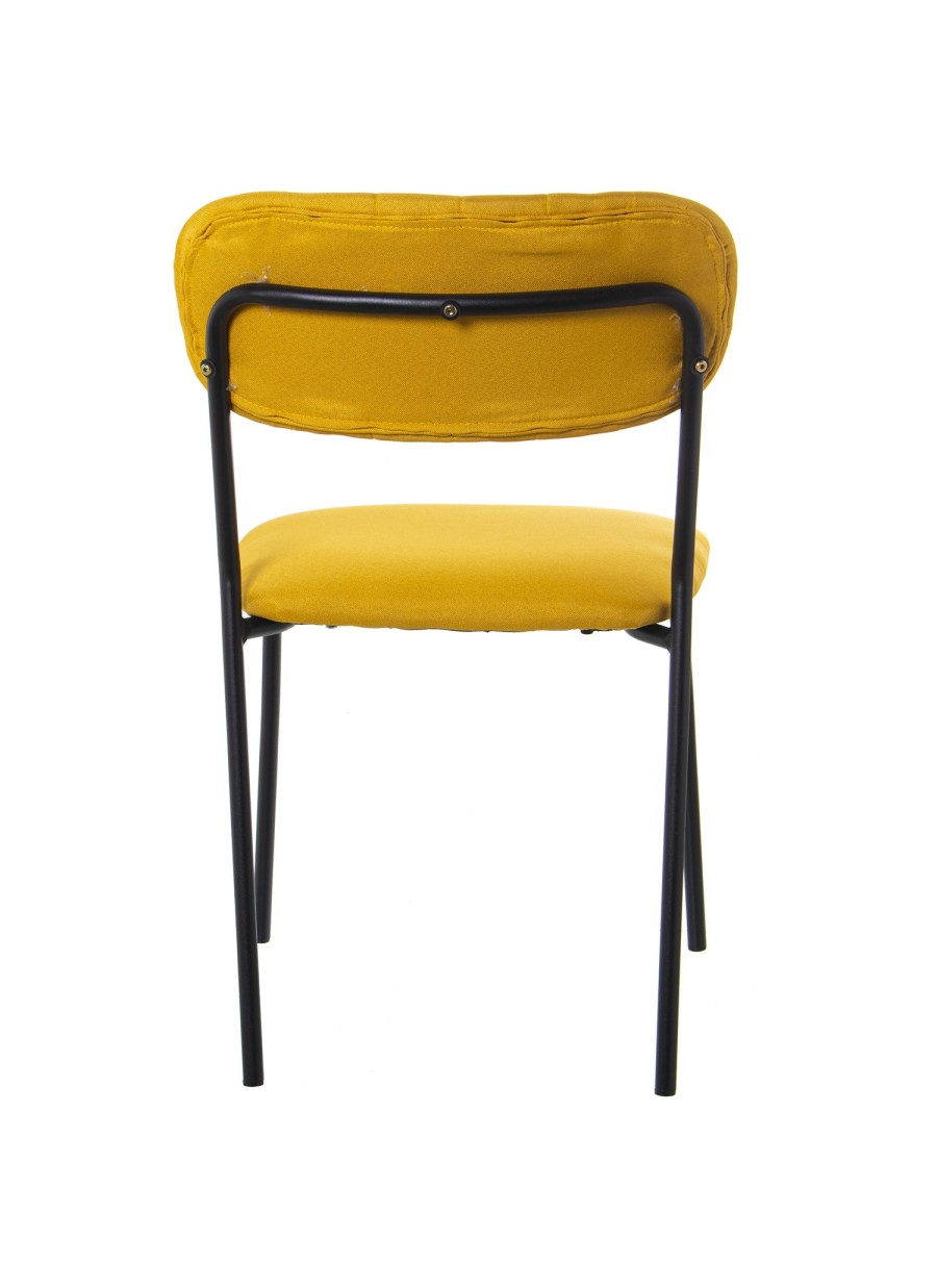 4 sillas Malosi Tapizado mostaza...