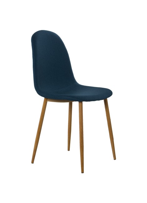 4 Sillas Lola Tapizado Azul...