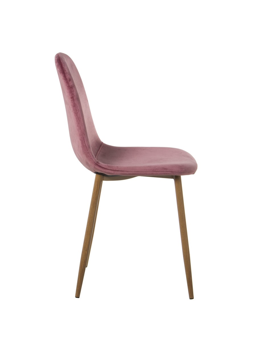 4 Sillas Ariel Terciopelo Rosa...