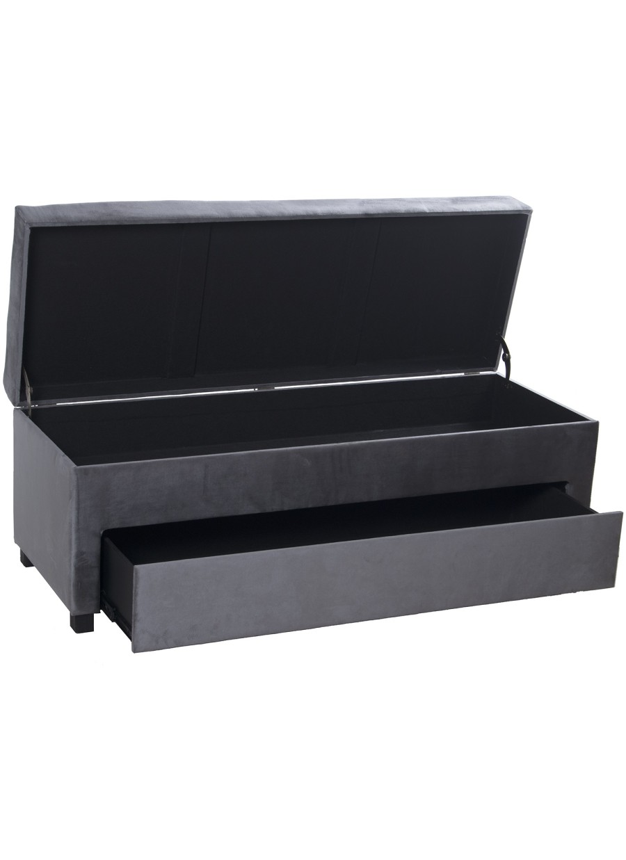 Banqueta Bilma Zapatero Madera y Tela...