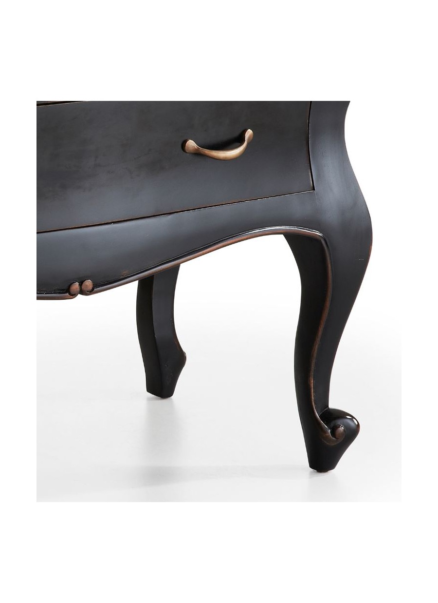 Comoda Vintage negra 110x55x80 Ref. 1046/148160 Moycor