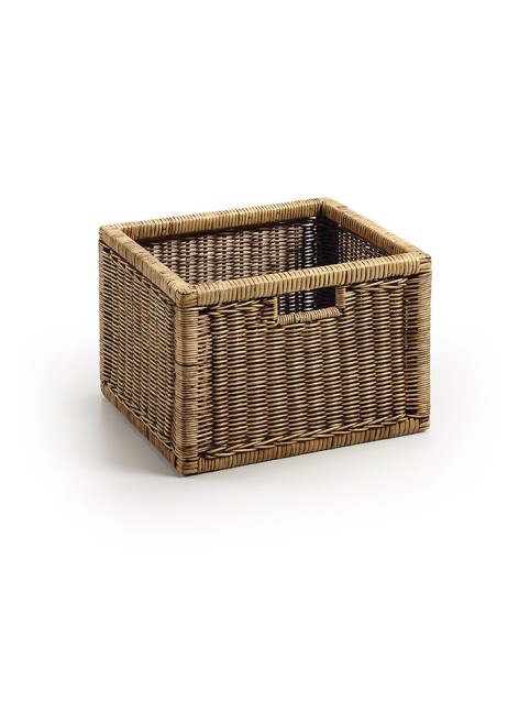 Cesta Rattan trenza fina 38x33x26 Ref. 1046/24401 Moycor