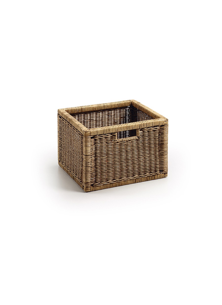 Cesta Rattan trenza fina 38x33x26 Ref. 1046/24401 Moycor
