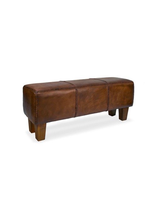 Banqueta Piel trenza 110x35x45 Ref. 1046/99205 Moycor