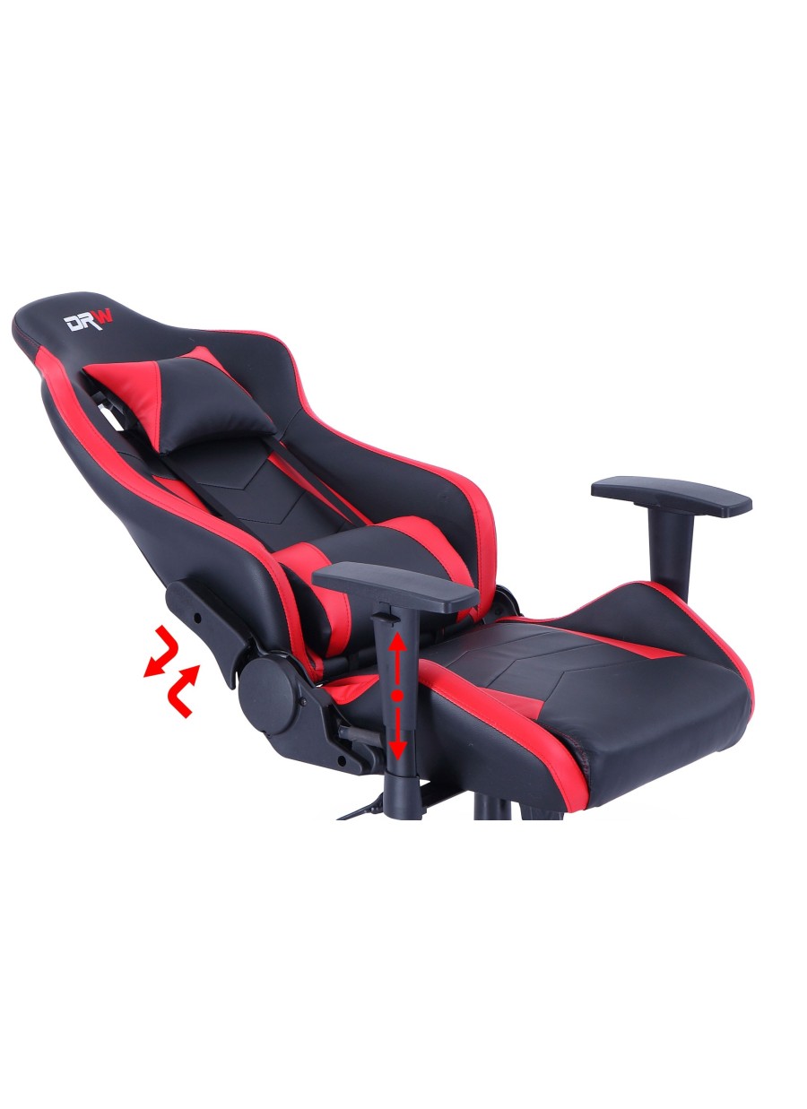 Sillón Gaming Rojo y Negro PRO...
