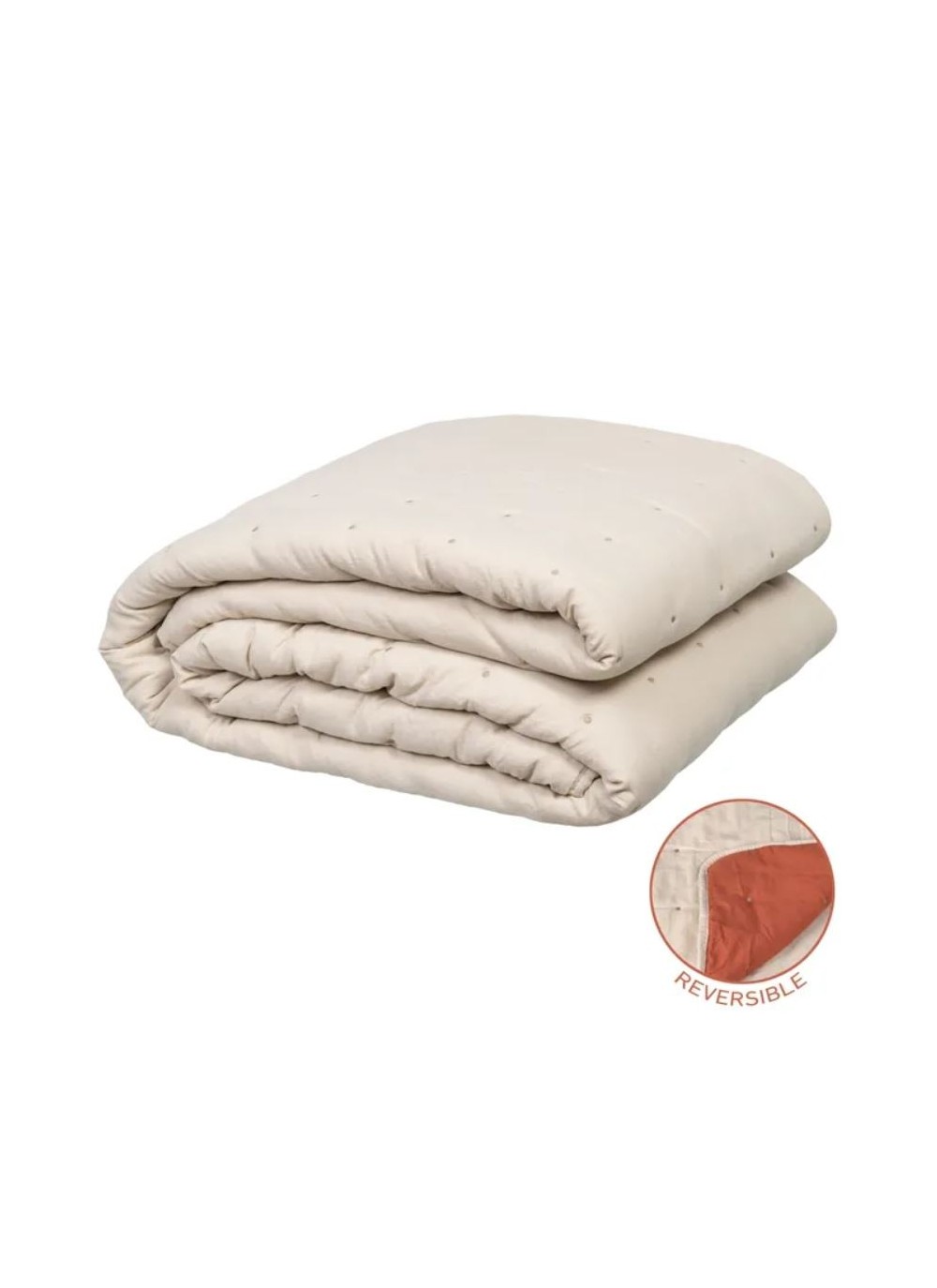 Colcha capa reversible Mole Beige cama 90 - Centro Textil Hogar