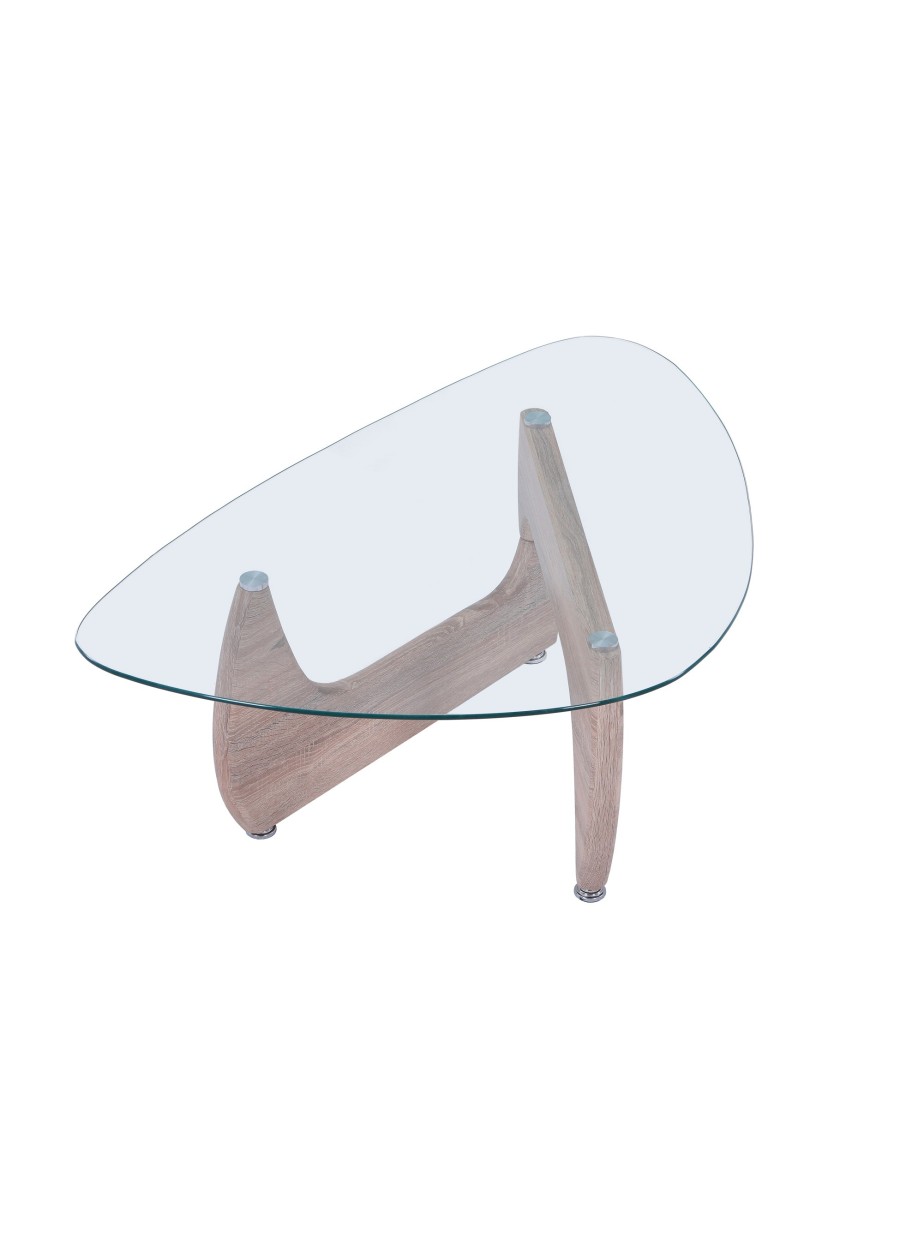 Mesa Centro Leyna Roble/Cristal...