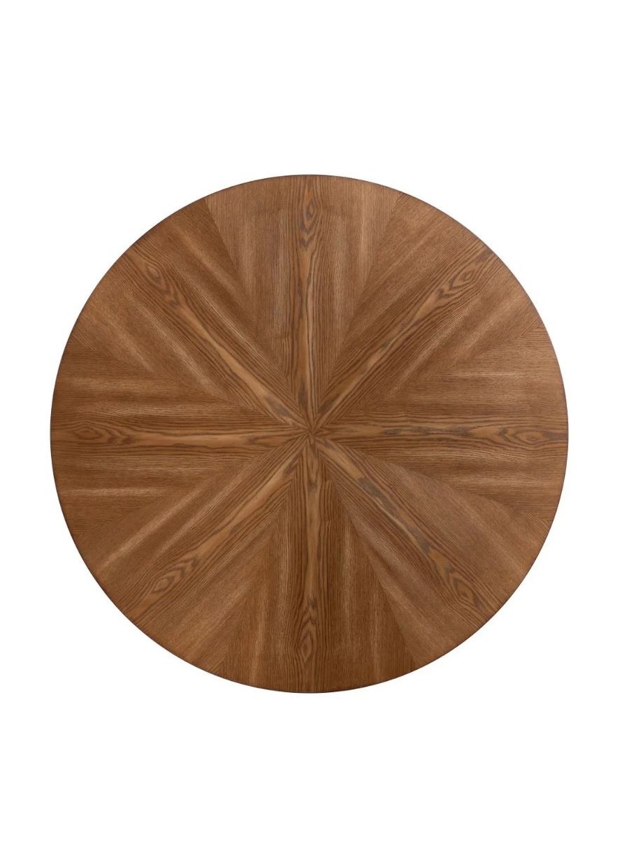 Mesa Comedor Natural-Negro Metal...