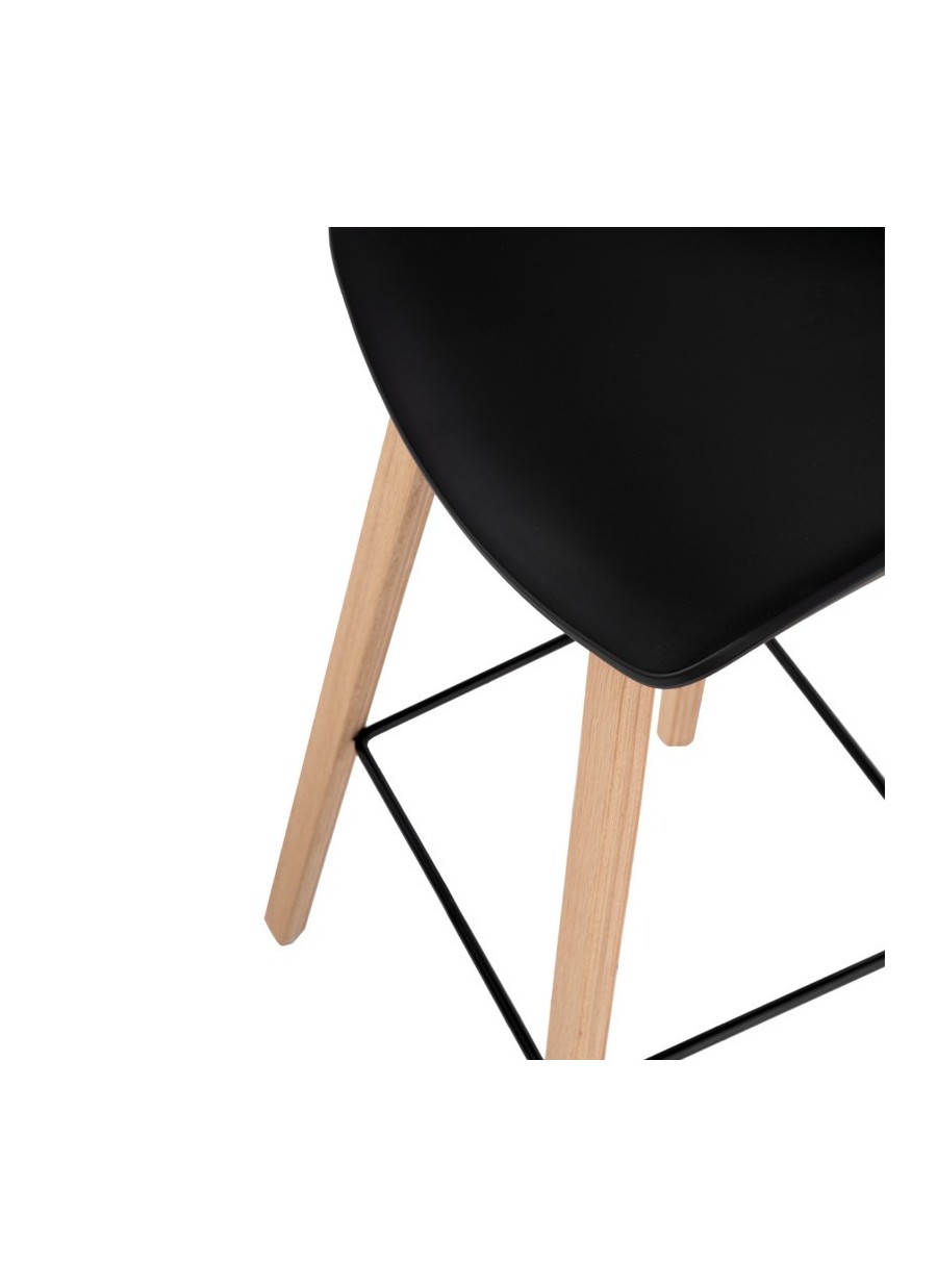 Taburete Ruth Bajo Negro 48x71x43 cm