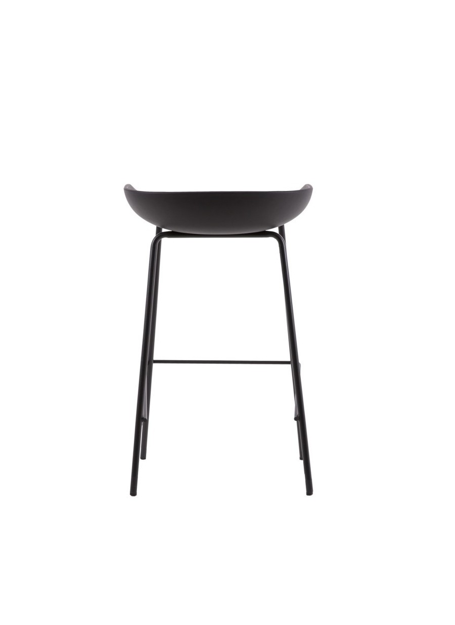 Taburete Netta Bajo Negro 41x73x42 cm