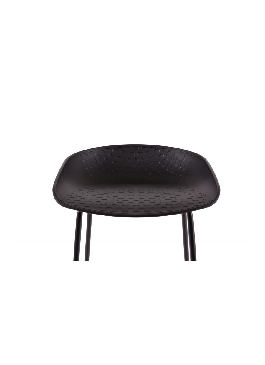 Taburete Netta Bajo Negro 41x73x42 cm