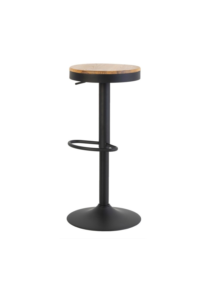 Taburete Regulable Barret Negro...