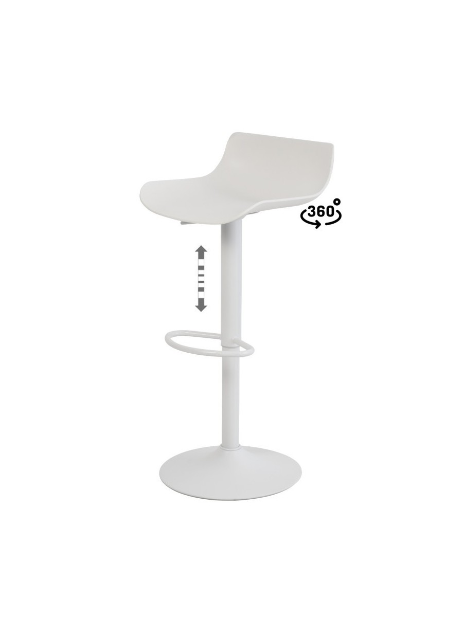 Taburete Regulable Blade Blanco...