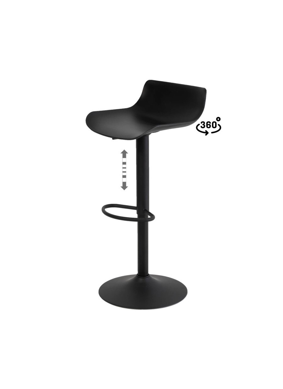 Taburete Regulable Blade Negro...