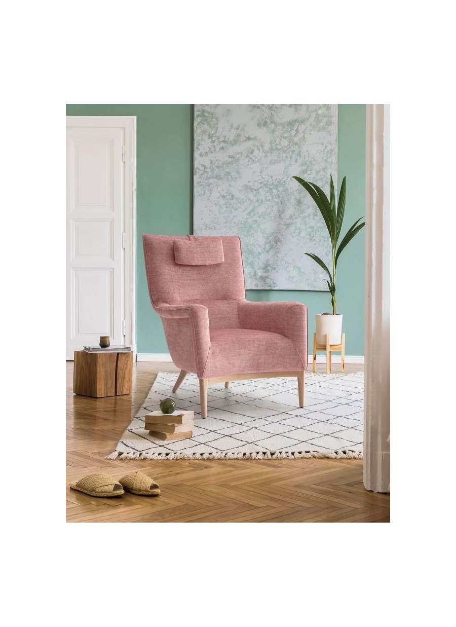 Butaca Agata 4 patas fijas 75x92x101...