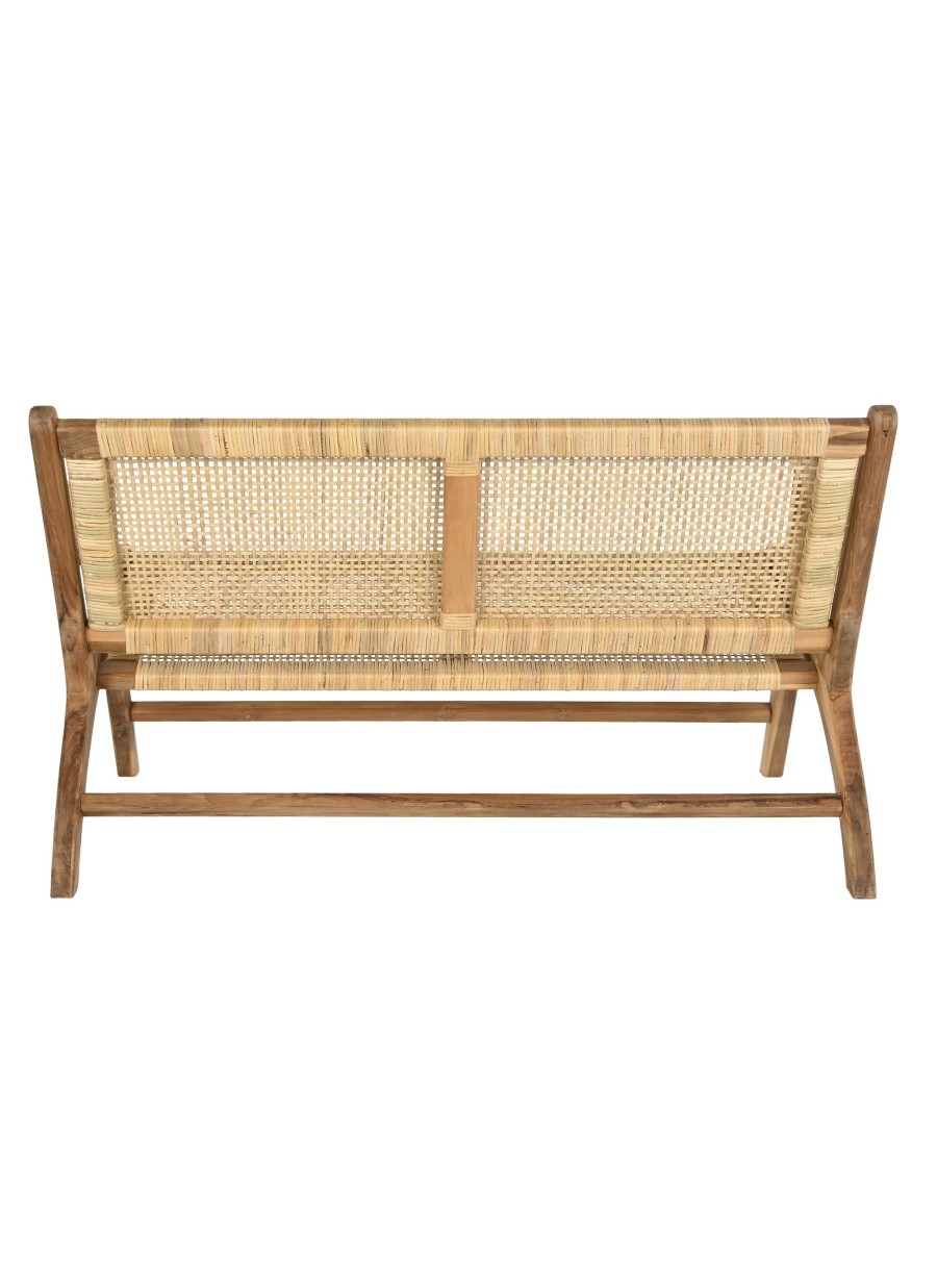 Banco Temur Ratan 120x76x68 cm