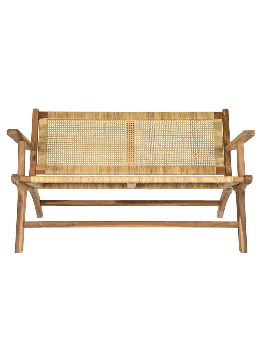 Banco Temur Ratan 120x76x68 cm