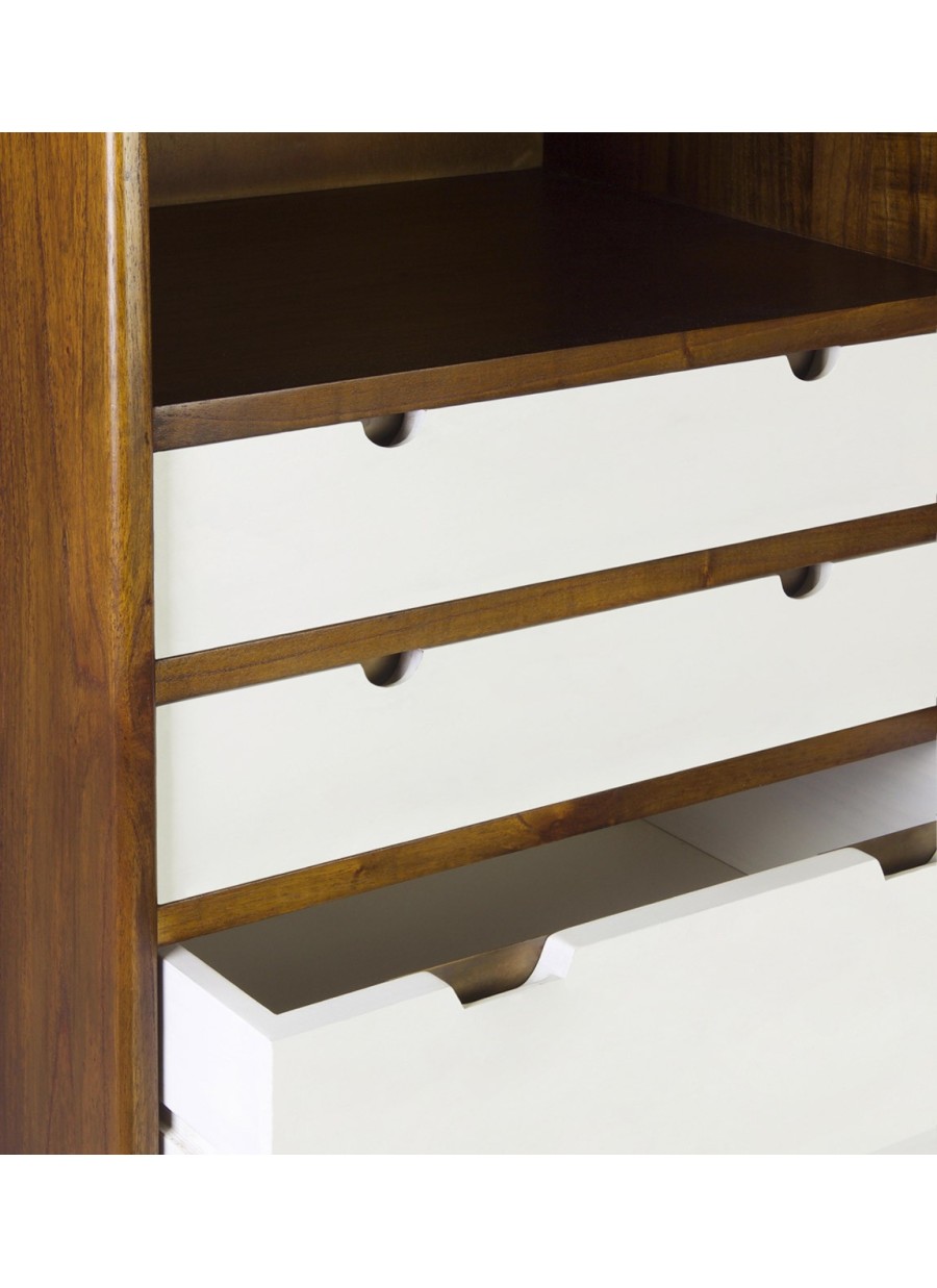 Comoda Alta Artic 4 cajones + 1 hueco...