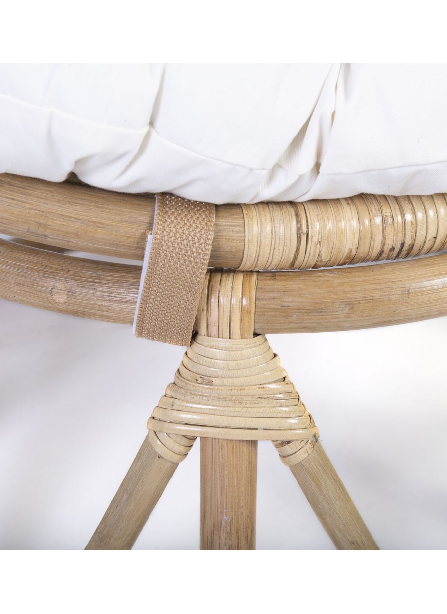 Sillón Rattan Papasan con cojín...