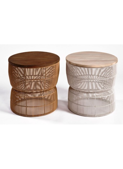 Mesa Grecia Teca y Cuerda... 2