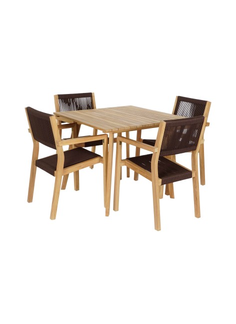 Mesa y Silla René Teca...