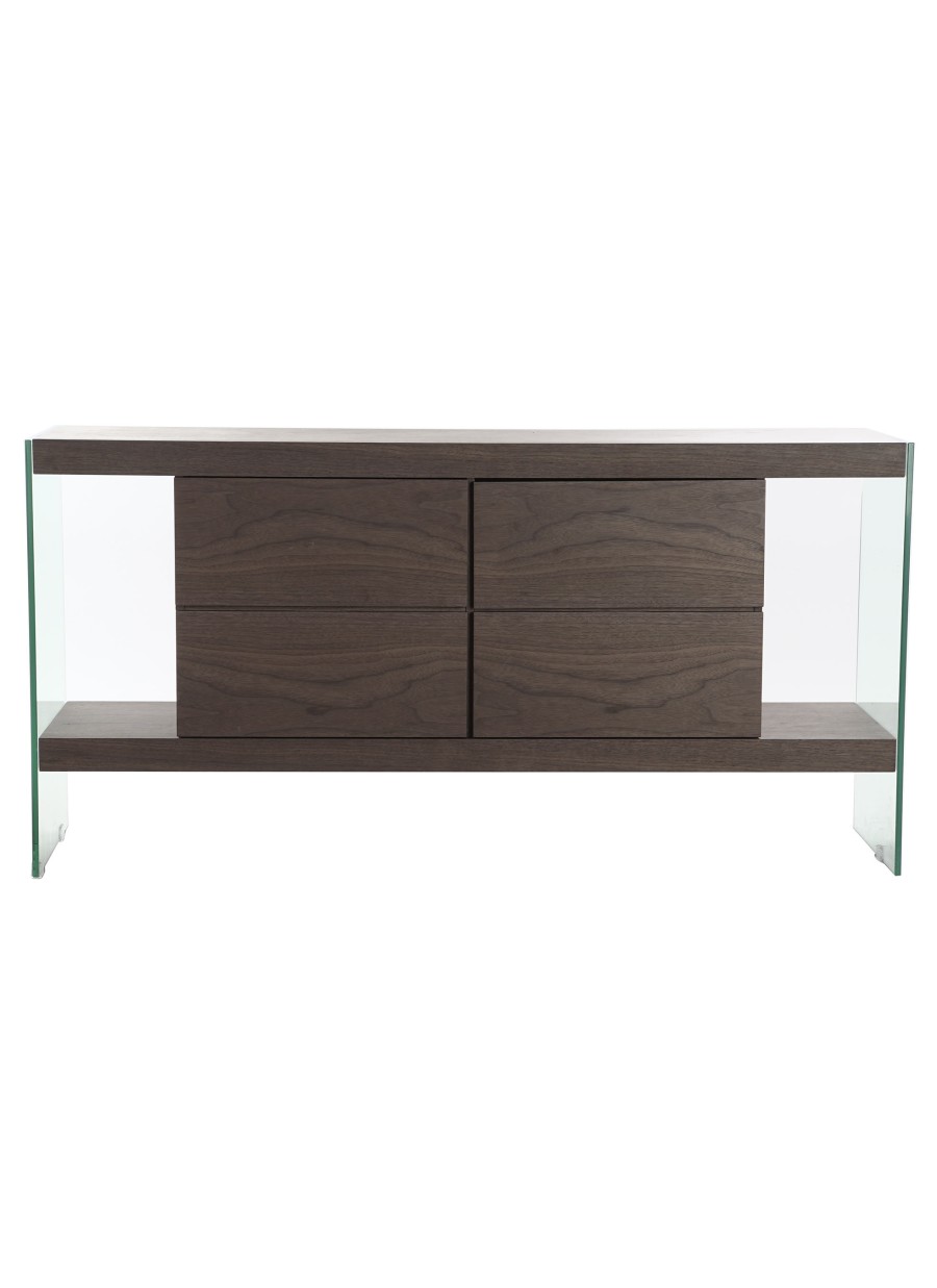 Buffet Merli Cristal y MDF 160x45x80 cm