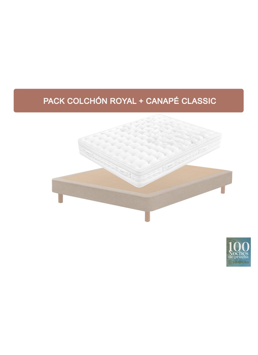 PACK COLCHÓN SONPURA ROYAL + CANAPE...