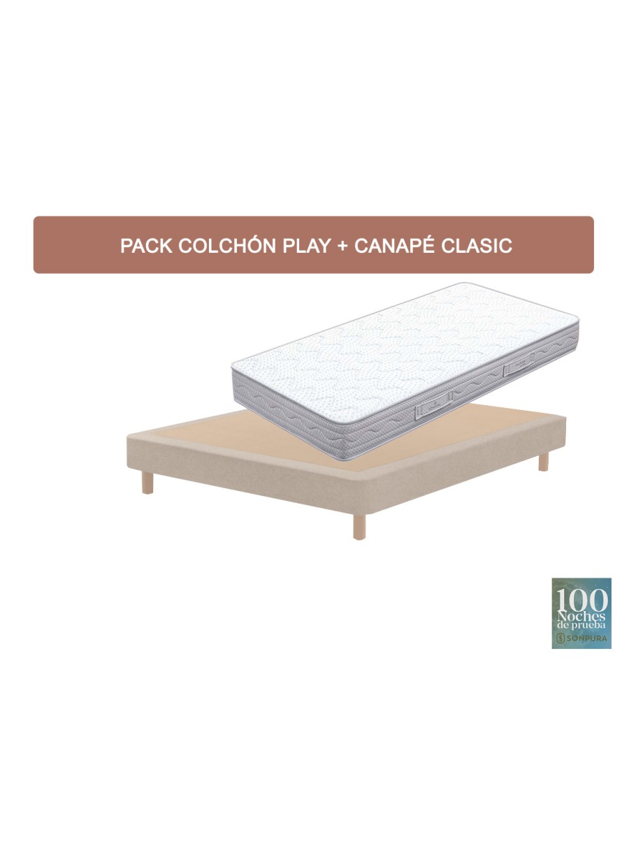 PACK COLCHÓN SONPURA PLAY + CANAPE...