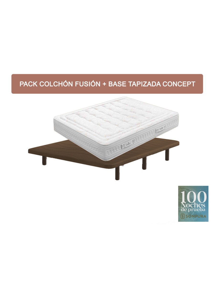 PACK COLCHÓN SONPURA FUSION + BASE...
