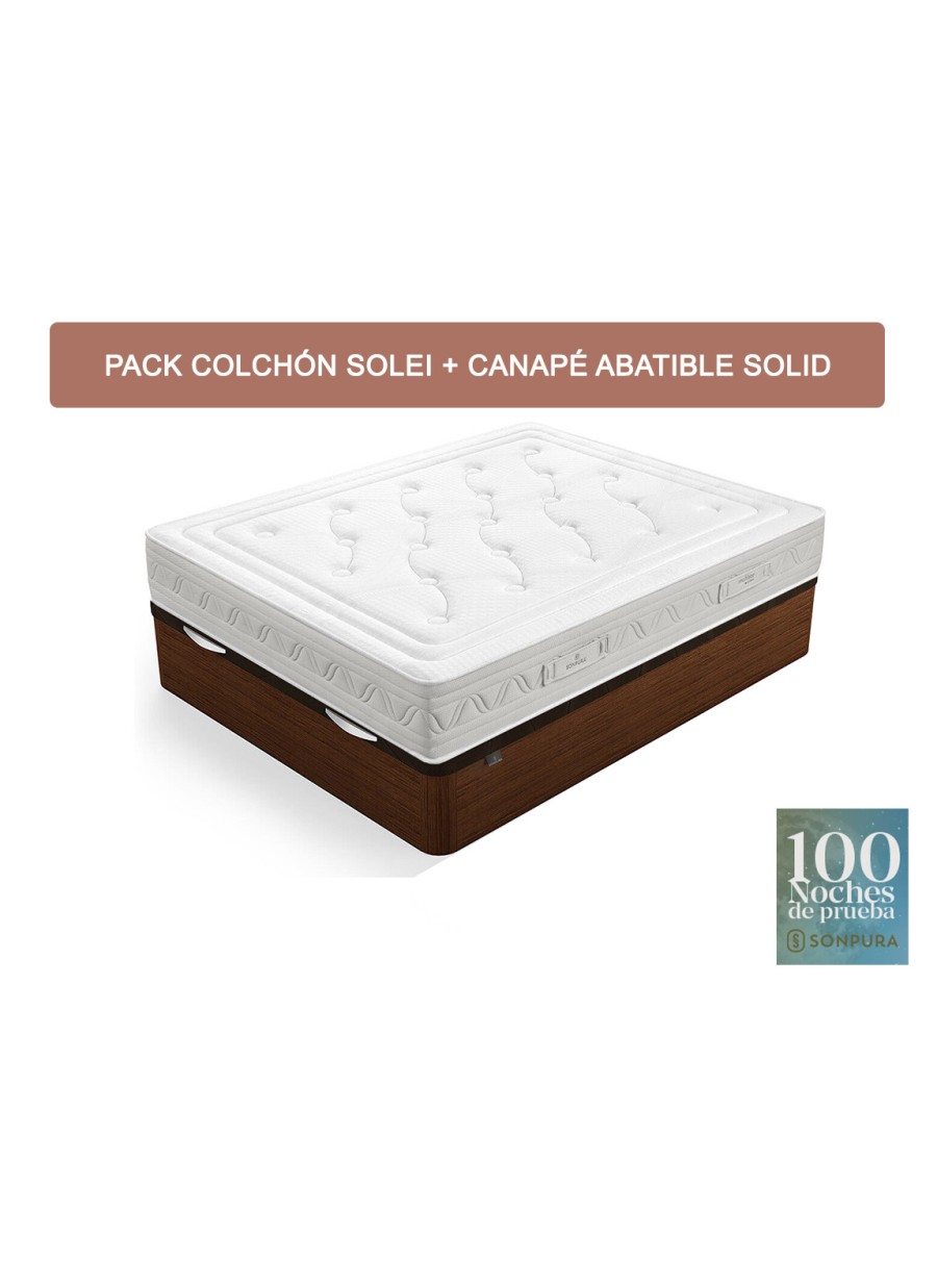 PACK COLCHÓN SONPURA SOLEI CON CANAPE...