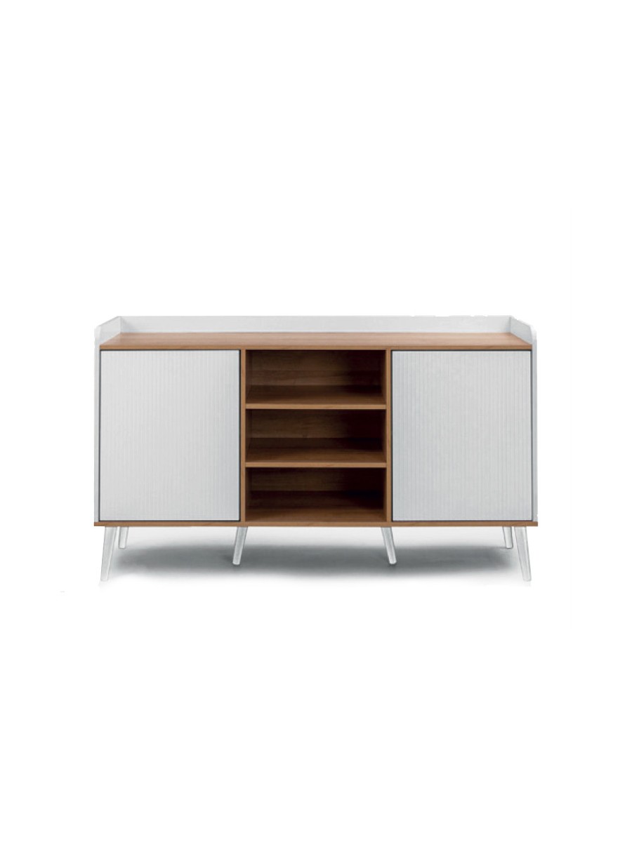 Aparador Fede Madera y Blanco...