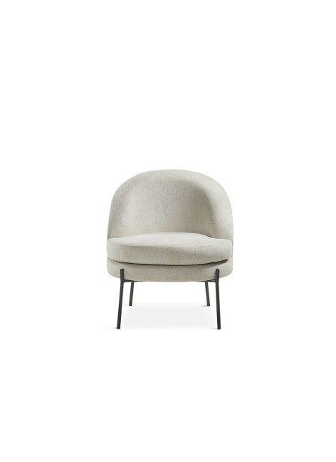 Butaca Oval Beige 71x73x78 cm 2