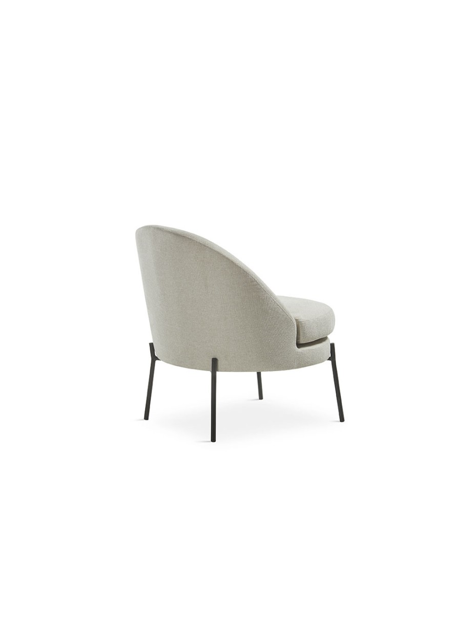 Butaca Oval Beige 71x73x78 cm