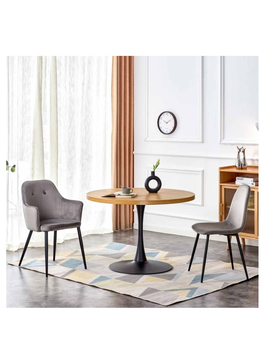 Mesa Teba Madera Redonda 110x75x110