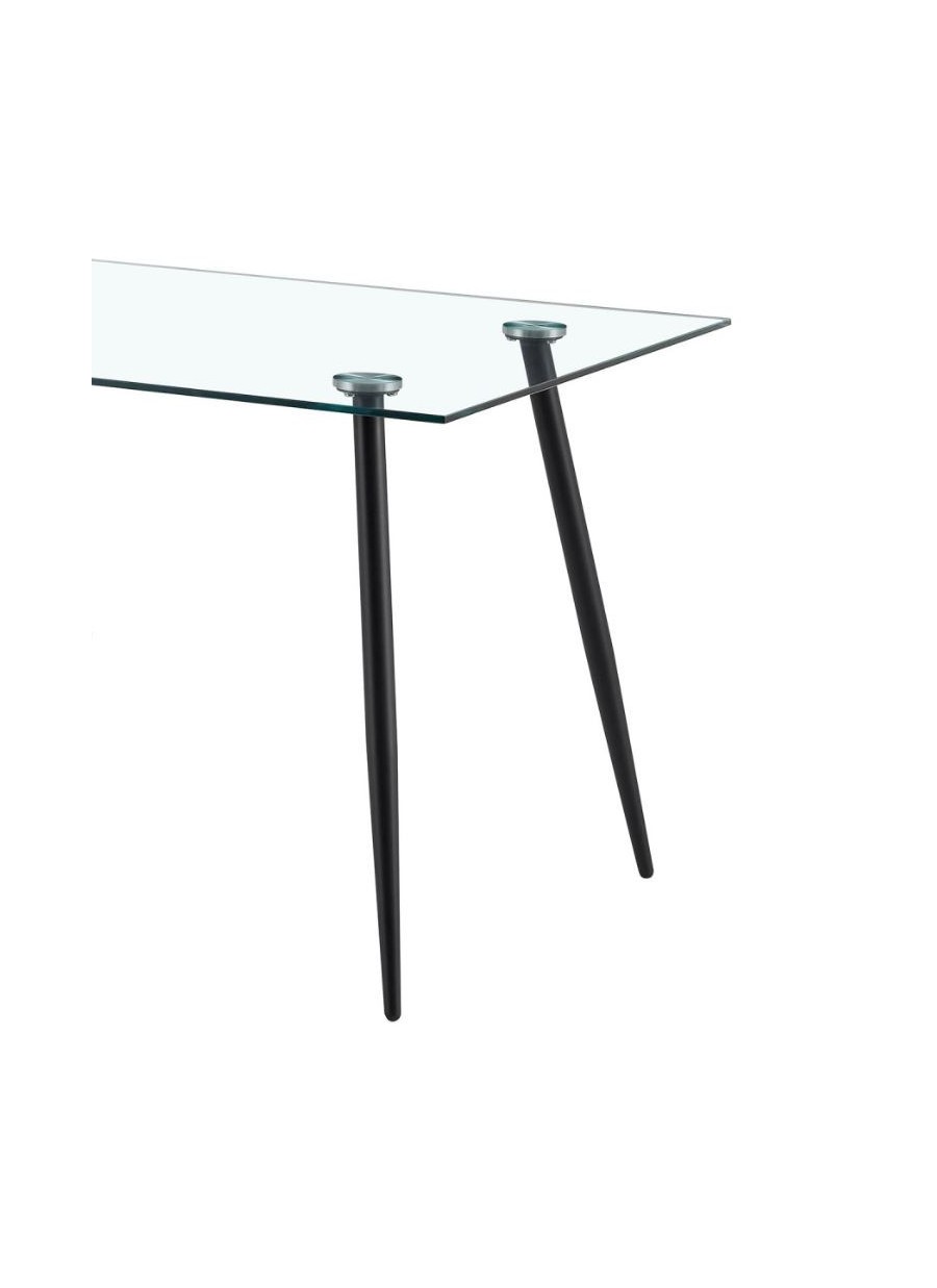 Mesa Cristal Transparente Pata Negra...