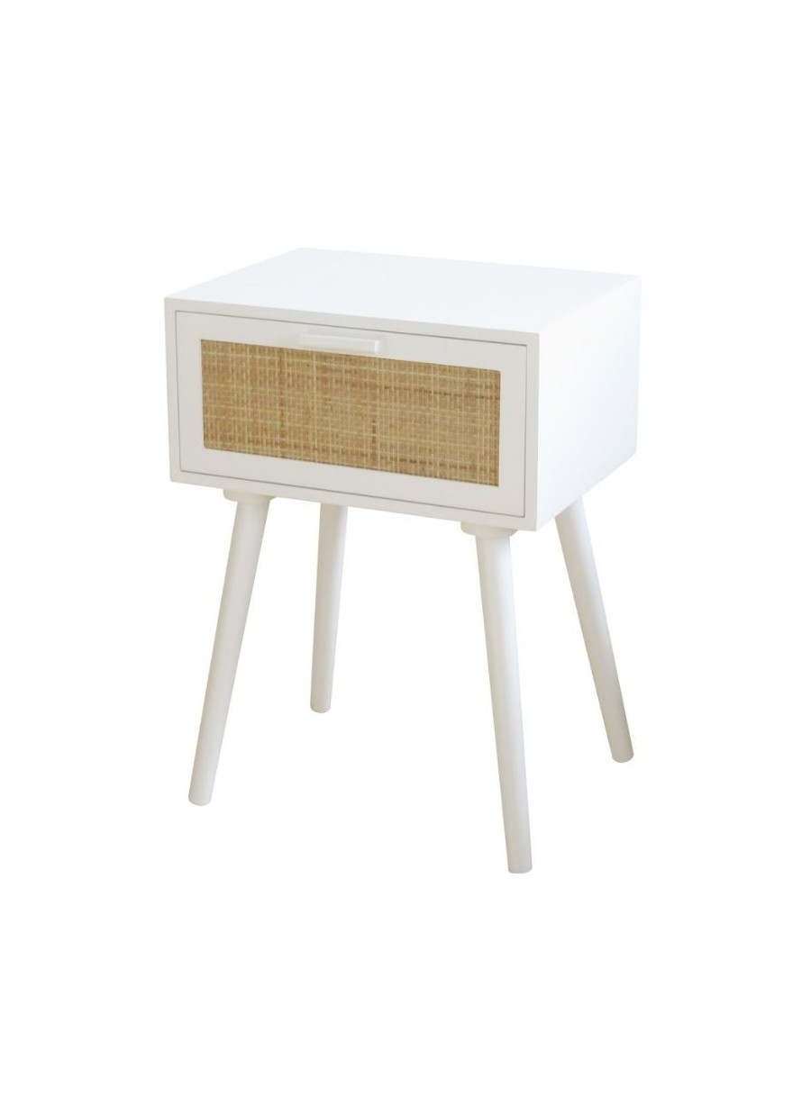 Mesita De Noche Roy Blanca 40X30X54...