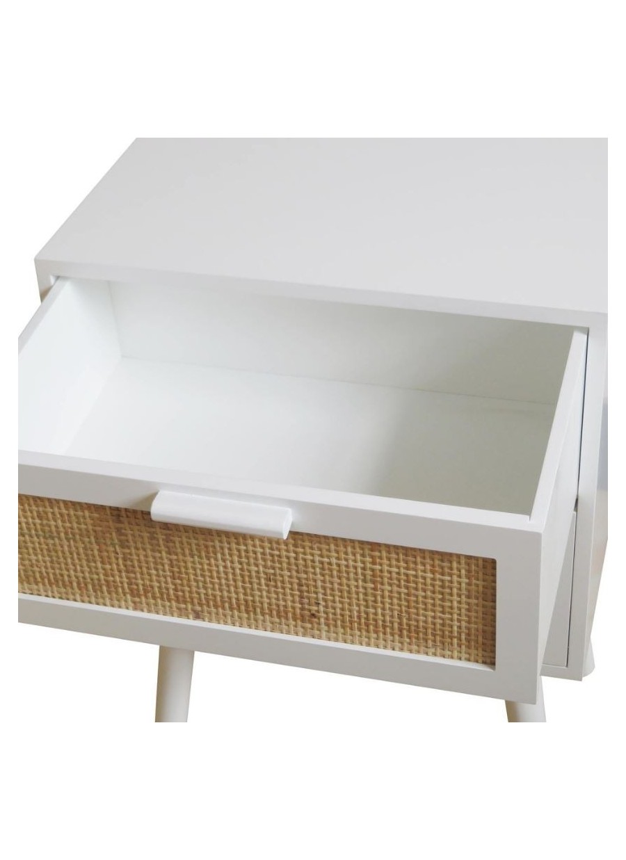 Mesita De Noche Roy Blanca 40X30X54...